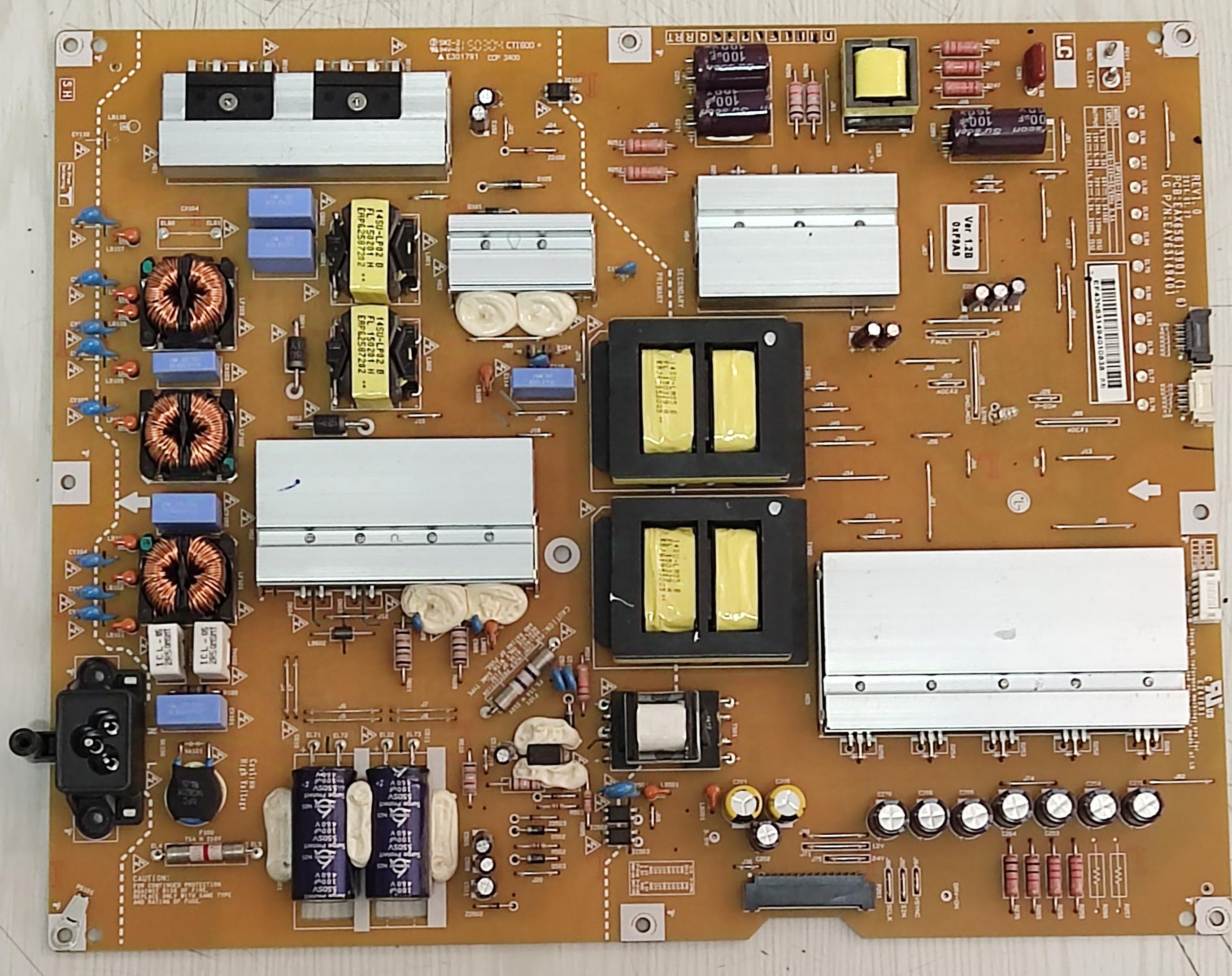 EAX65613901 (1.6) MÓDULO DE ALIMENTACIÓN LGP4955-14UL12 EAY63149401 para TV LG 49UB820V POWER