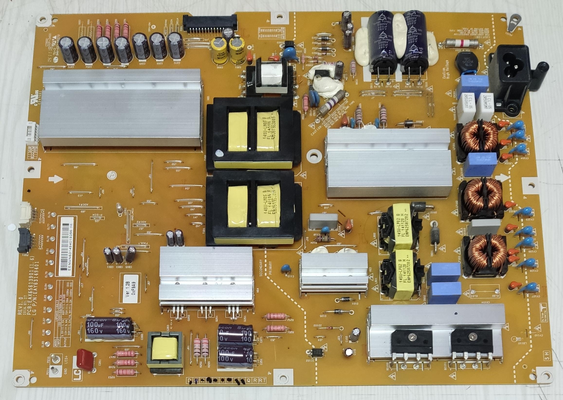 EAX65613901 (1.6) MÓDULO DE ALIMENTACIÓN EAY63149401 LGP4955-14UL12 para TV LG 49UB850V